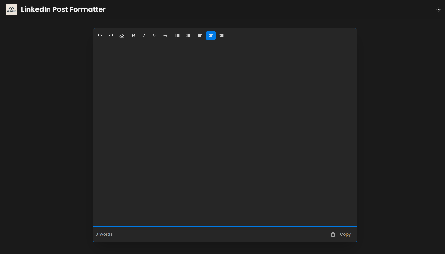 LinkedIn Post Formatter